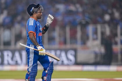 In 2025, Suryakumar scored just 218 runs 19 T20I innings at a strike rate of 123.16 and average of just 13.62. (PTI Photo)