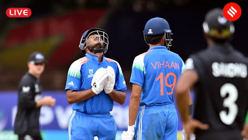 India vs Zimbabwe, Under 19 World Cup Super 6 Match Live Cricket Score Updates: Ayush Mhatre finally found form in India's last match against New Zealand (ICC Photo)