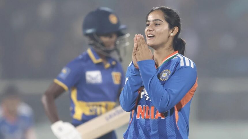 Vaishnavi Sharma has joined Mumbai Indians for remainder of the WPL 2026 season. (BCCI)