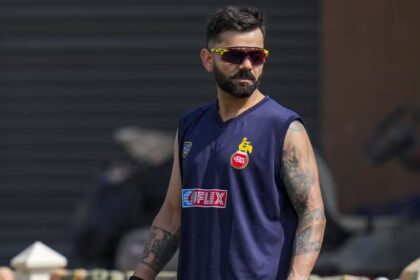 Virat Kohli completed 16,000 List A runs during his Vijay Hazare Trophy comeback for Delhi in Bengaluru. (PTI Photo)