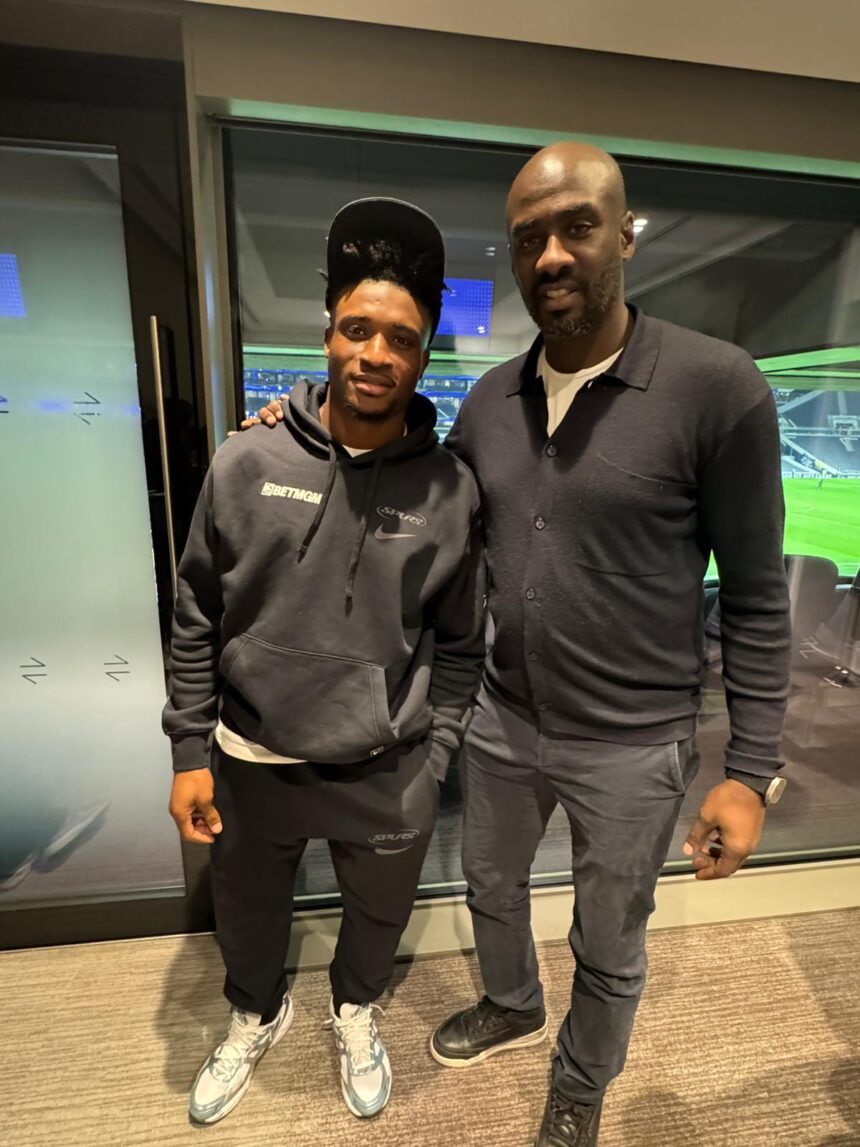 Otto Addo visits Mohammed Kudus, watches Tottenham vs Sunderland at Tottenham Hotspur Stadium