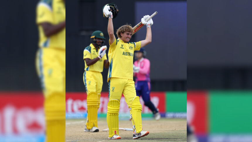 Australia U-19 opener Will Malajczuk became the fastest centurion in youth World Cups. (PHOTO: ICC)