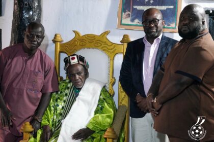 President Kurt Edwin Simeon-Okraku pays homage to Wa-Naa, seeks prayers and royal support for Ghana football’s 2026 campaign