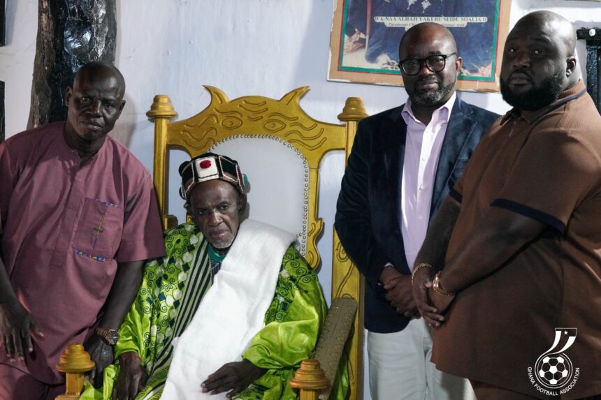 President Kurt Edwin Simeon-Okraku pays homage to Wa-Naa, seeks prayers and royal support for Ghana football’s 2026 campaign