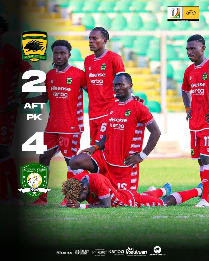 Kotoko crash out of MTN FA Cup, Dreams FC, Heart of Lions, Chelsea advance to Quarters