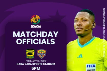 Daniel Laryea to officiate Asante Kotoko vs Hearts of Oak Super Clash
