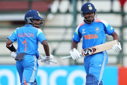 India U19 beat Afghanistan U19 to secure a place in final vs England in the 2026 Under 19 World Cup. (PHOTO: ICC)
