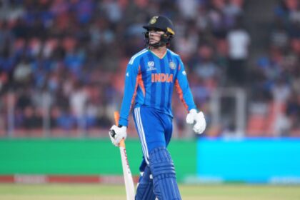 Abhishek Sharma has yet to open his account in the T20 World Cup. (AP Photo)