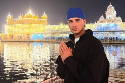 Indian cricket team star Abhishek Sharma at the Golden Temple in Amritsar. (Photo: Abhishek Sharma/Instagram)