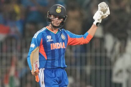 Indian opener Abhishek Sharma scored his maiden T20 World Cup fifty in Super 8 game vs Zimbabwe. (PHOTO: AP)
