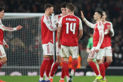 Arsenal manager Mikel Arteta, who played in the midfield for the Gunners before making the transition to the touchline and dugout, wasn’t ready to let it pass, claiming the impression is just the opposite in other countries. (AP Photo)