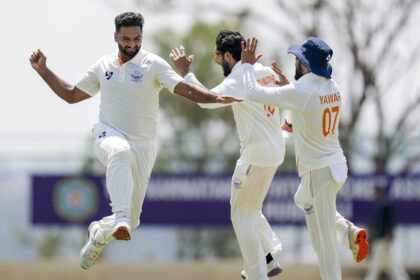 Auqib Nabi played a leading role throughout the campaign and he did the same in the final by dismantling the star-studded Karnataka batting lineup. (PTI Photo)
