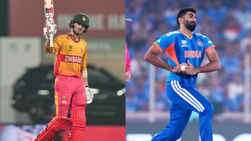 Spotting Bennett stepping away, Bumrah followed him with a sharp short delivery aimed at the left shoulder. Bennett did not flinch. (AP Photo)