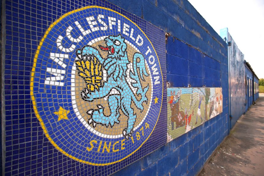 A general view outside the Moss Rose ground, home of Macclesfield Town, is seen on September 17, 2020 in Macclesfield, England.