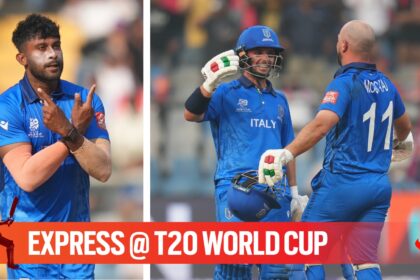 Crishan Kalugamage and Mosca brothers helped Italy defeat Nepal by 10 wickets to record their first T20 World Cup win. (PHOTO: AP)