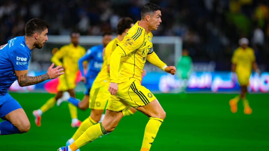 Cristiano Ronaldo in action for Saudi Pro League club Al Nassr. (PHOTO: Al Nassr via X)