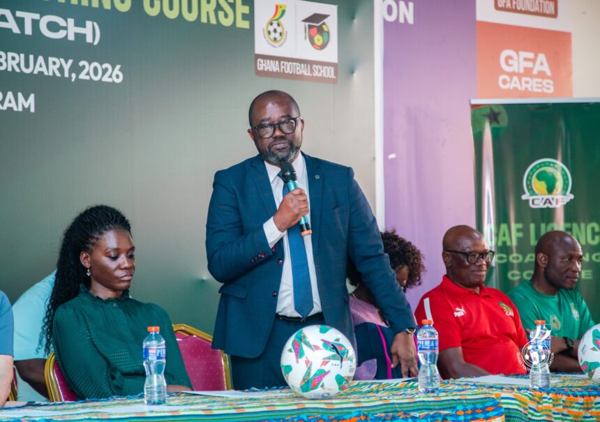 President Simeon-Okraku fires warning shot at coaches: 'standards must rise” as CAF Licence A course kicks off in Prampram