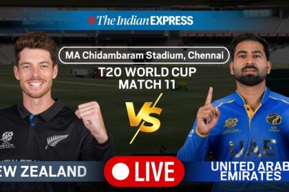New Zealand vs UAE Live Score, T20 World Cup 2026: Catch live action from the NZ vs UAE match in Chennai.