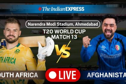 SA vs AFG LIVE Score: Follow South Africa vs Afghanistan T20 World Cup 2026 match happening in Ahmedabad on Wednesday.