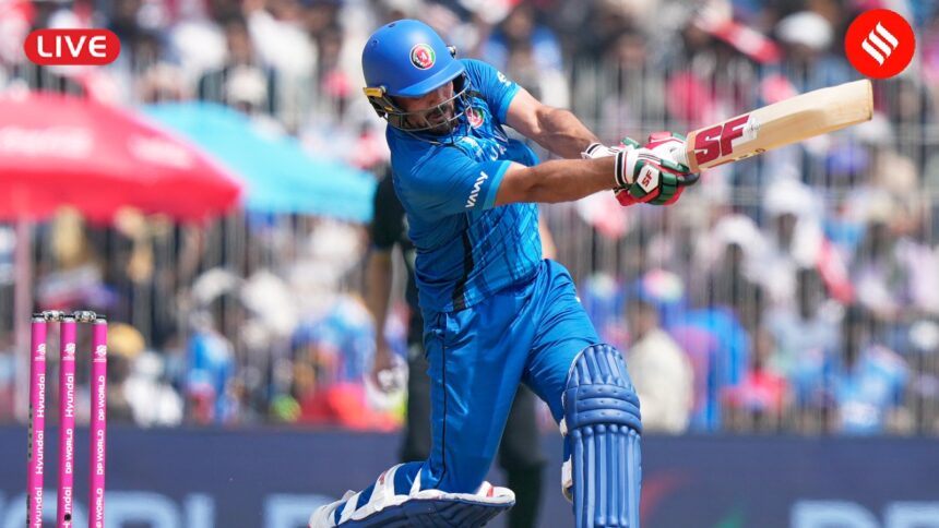 New Zealand vs Afghanistan T20 World Cup 2026 Live Cricket Score Updates: Gulbadin Naib has scored a half century in Chennai. (AP Photo)