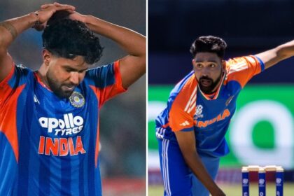 With Harshit Rana ruled out injured, Mohammed Siraj will join India in the T20 World Cup squad. (PTI/AP Photo)