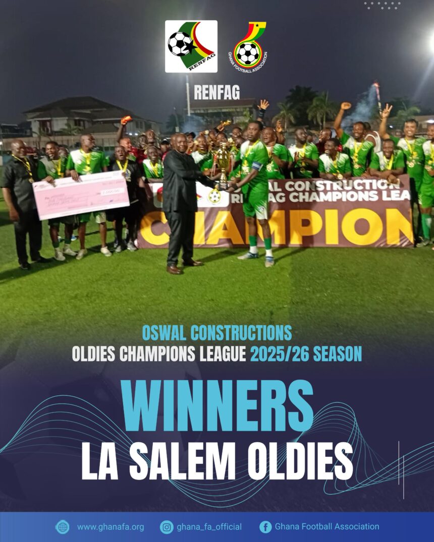 La Salem Oldies clinch RENFAG Oldies Champions League title after penalty shootout