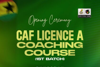 CAF Licence A Coaching course kicks off today, President Simeon-Okraku to address participants on Thursday