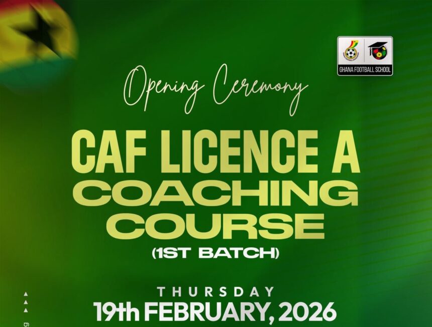 CAF Licence A Coaching course kicks off today, President Simeon-Okraku to address participants on Thursday