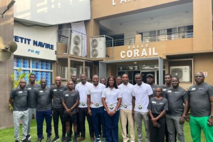 Dr. Ogum and Nana Adarkwah in Ivory Coast for seminar for national U17 coaches