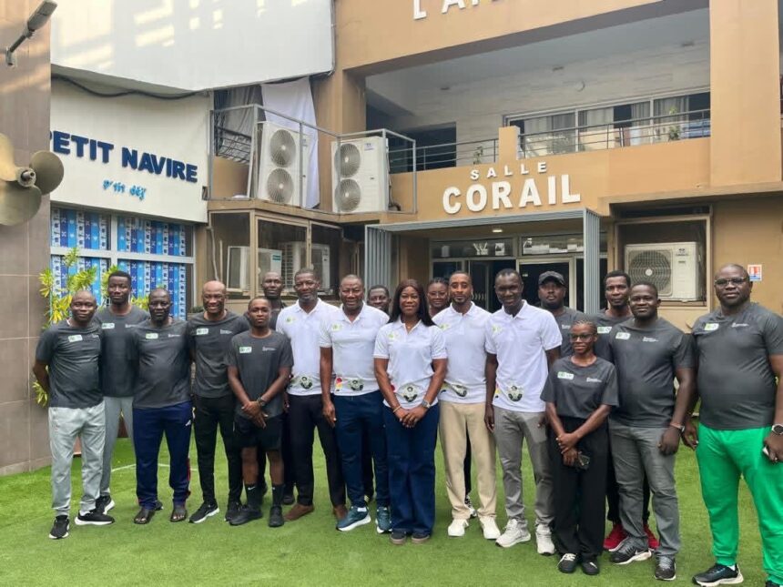 Dr. Ogum and Nana Adarkwah in Ivory Coast for seminar for national U17 coaches