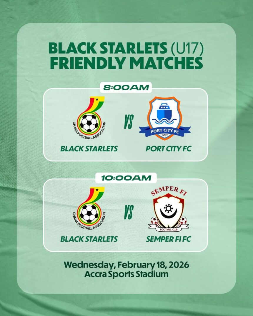 Black Starlets to play Port City, Semper Fi in Pre-AFCON friendlies
