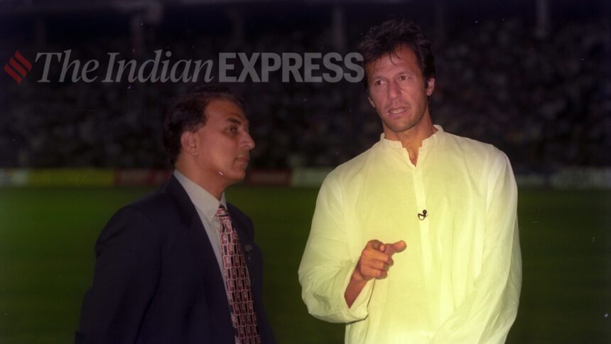Sunil Gavaskar and Kapil Dev are among 14 international captains who have urged the Pakistan government to provide Imran Khan with immediate medical assistance. (Express archive photo by Mohan Bane 9/3/1996)