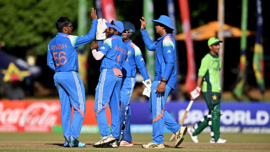 India defeated Pakistan in Under 19 World Cup Super Six game to reach semis. (PHOTO: ICC)