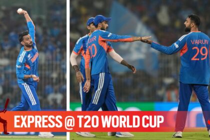 Indian spinners Axar Patel and Varun Chakaravarthy lacked rhythm vs Zimbabwe. (PHOTO: AP)
