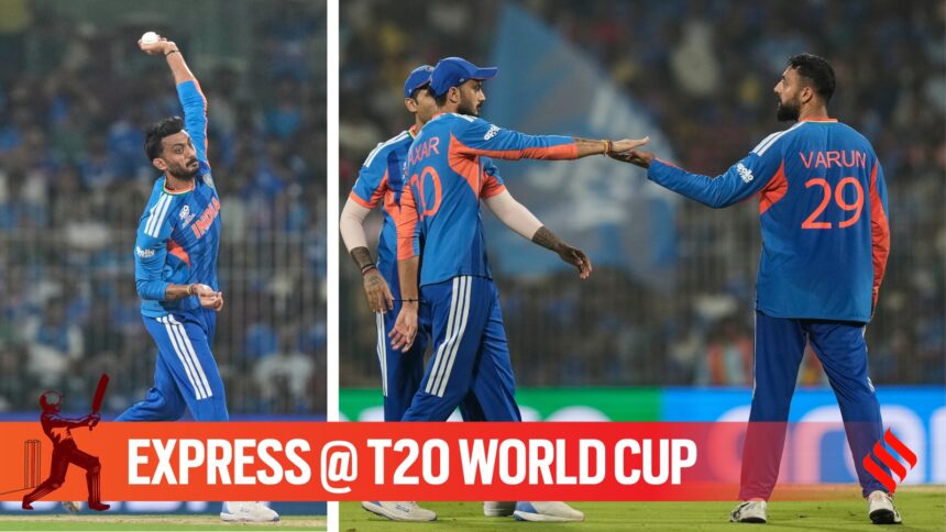 Indian spinners Axar Patel and Varun Chakaravarthy lacked rhythm vs Zimbabwe. (PHOTO: AP)