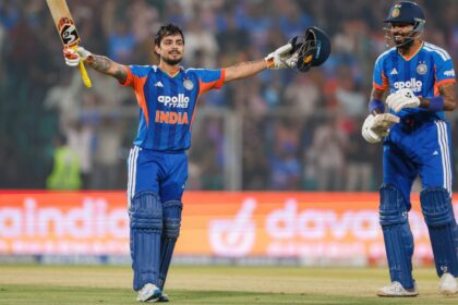 Ishan Kishan struck a maiden T20I ton during fifth T20I vs New Zealand. (PHOTO: CREIMAS FOR BCCI)