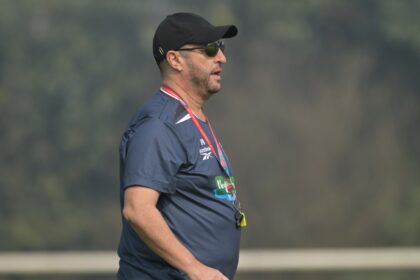 Football | NorthEast United FC manager Juan Pedro Benali in action. (PHOTO: ISL)