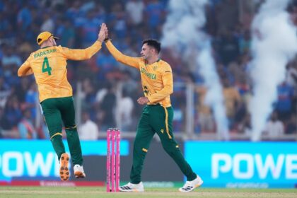 Reflecting on the mood in the dressing room, Maharaj admitted that the victory over India had lifted the spirits significantly. (AP Photo)