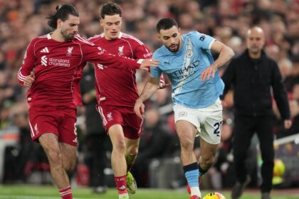 Liverpool lost 2-1 vs Manchester City at Anfield. (PHOTO: AP)