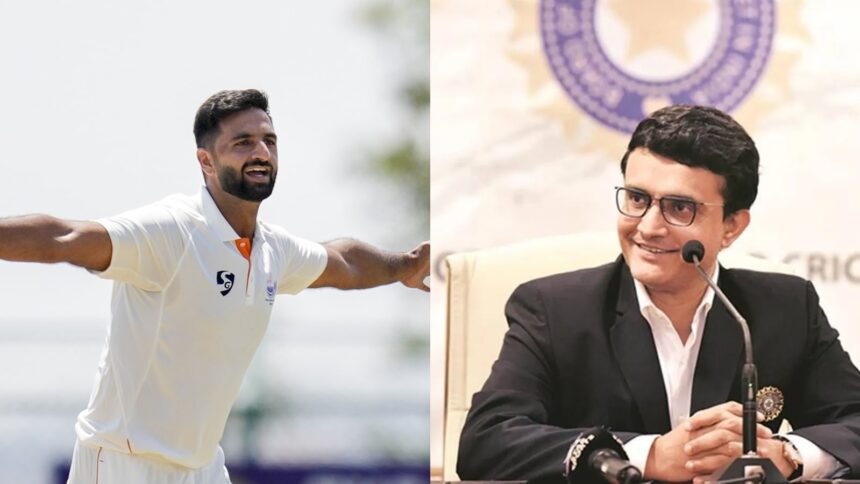 Former India captain Sourav Ganguly praised J&K and added that Auqib Nabi needed to be in the squad for the white-ball tour of England in July. (PTI/File Photo)