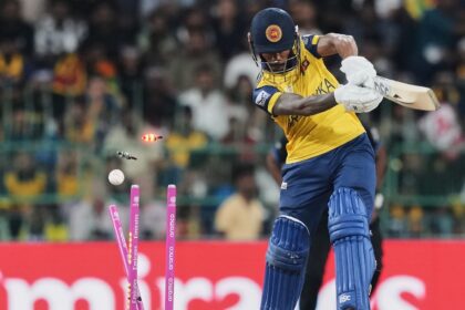 Sri Lanka were restricted to a paltry 107/8 chasing a target of 169. (AP Photo)