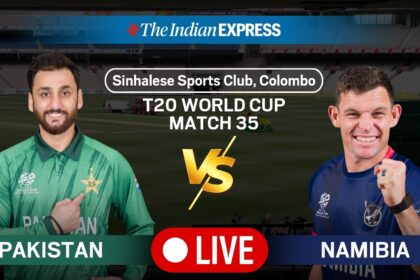 PAK vs NAM Live Score Updates: Follow Pakistan vs Namibia T20 World Cup 2026 match live.