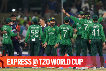 Pakistan handed USA a defeat by 32 runs in the T20 World Cup Group A match in Colombo. (PHOTO: AP)