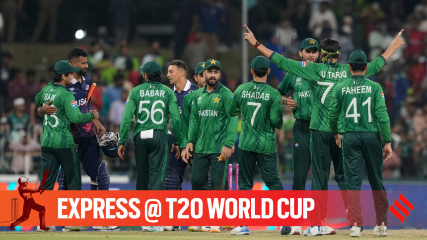 Pakistan handed USA a defeat by 32 runs in the T20 World Cup Group A match in Colombo. (PHOTO: AP)