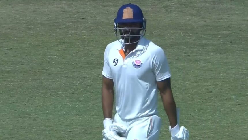 J&K captain Paras Dogra reached 10,000 Ranji Trophy runs in his 147th match. (BCCI screengrab)