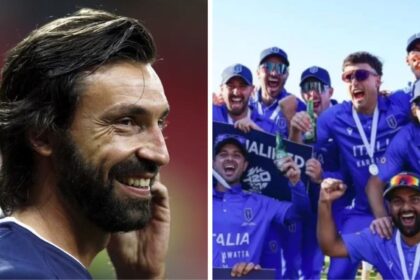 T20 World Cup: Pirlo is seen donning a generic grey tee, and wishing the Italy cricket team loads of luck. (Reuters/ICC)