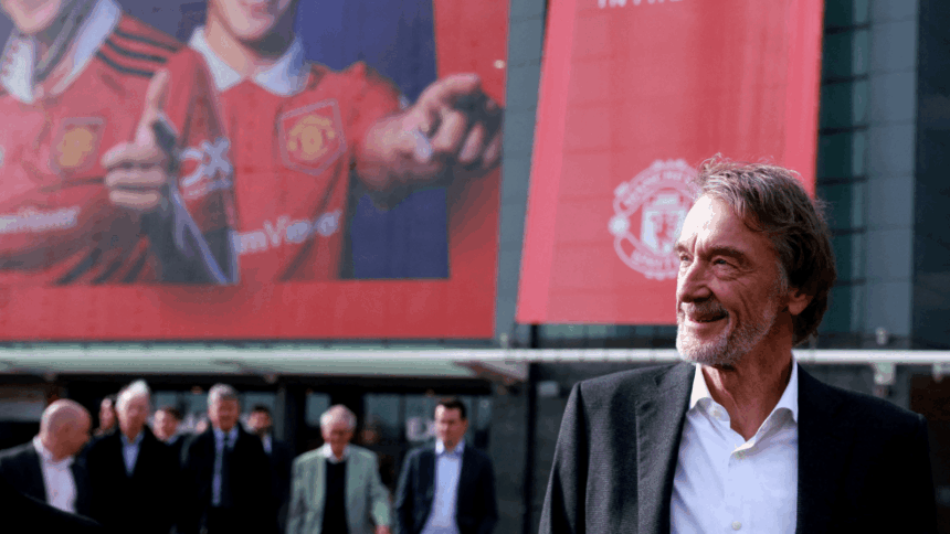 Jim Ratcliffe pictured at Old Trafford. (File)