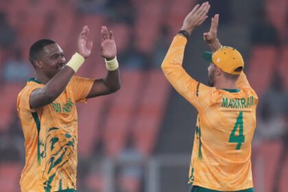 T20 World Cup 2026: Ngidi remained the pick of the South Africa pace quartet, registering figures of four for 31 against Canada. (AP Photo) 