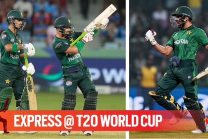 Sahibzada Farhan broke Virat Kohli's record for scoring most runs in a single T20 World Cup edition. (PHOTO: AP)