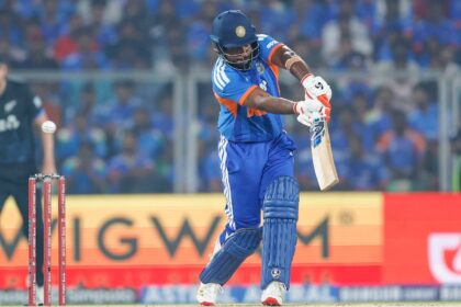 IND vs NZ: Sanju Samson fell for six on Saturday. (CREIMAS)